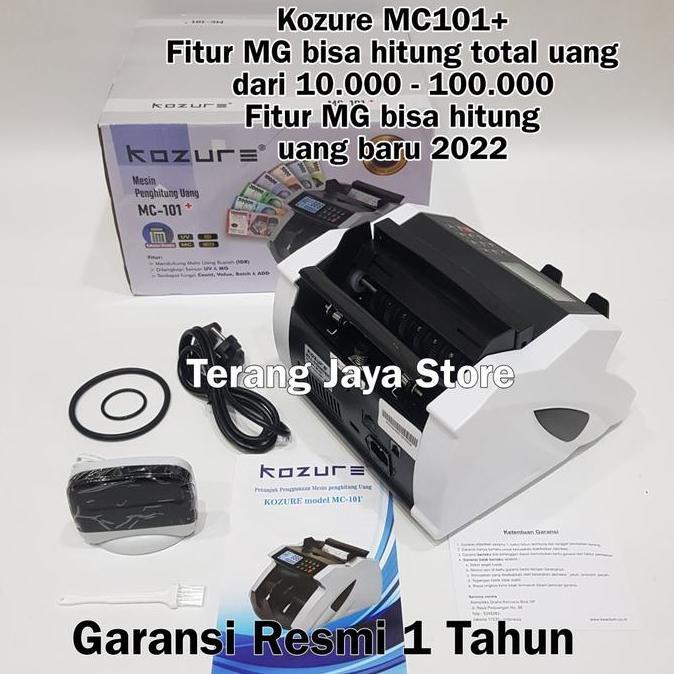 Murah Mesin Penghitung Uang Kozure Mc-101+ Money Counter Kozure Mc101 Plus Mesin Hitung Uang Kozure 