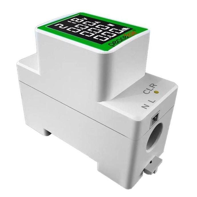 Murah Watt Meter Ac Digital Kwh Peacefair Pzem-008 220V 100A Wattmeter Monitor Ammeter Voltmeter Ac