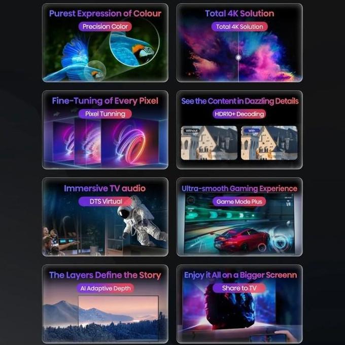 Grosir Hisense 50E6H / 55E6H Smart Tv Led 4K Uhd Hdr Dolbyvision 50 - 55 Inch