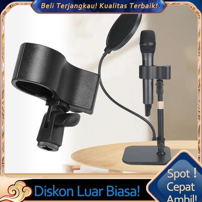 Davisbrakan99 - Holder Mic Wireless/Mic holder universal large size Mikrofon kondensor holder jepit