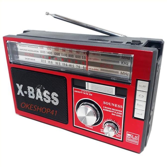 Grosir Radio Souness Sni-252 Fm-Am-Sw Portable Usb Mp3 Radio Jadul