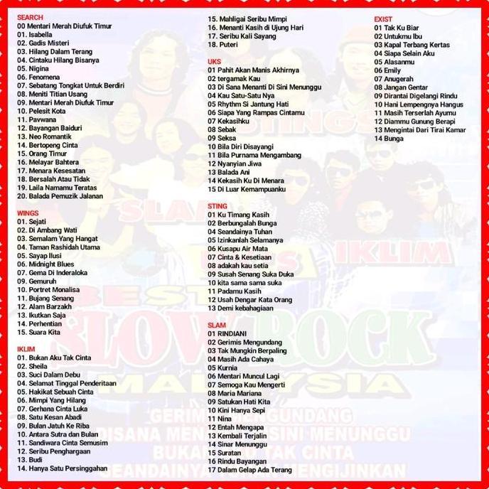 Sale Kaset Cd Mp3 Lagu Malaysia Terpopuler Sepanjang Masa-Lagu Malaysia Full Album-Lagu Malaysia Ter