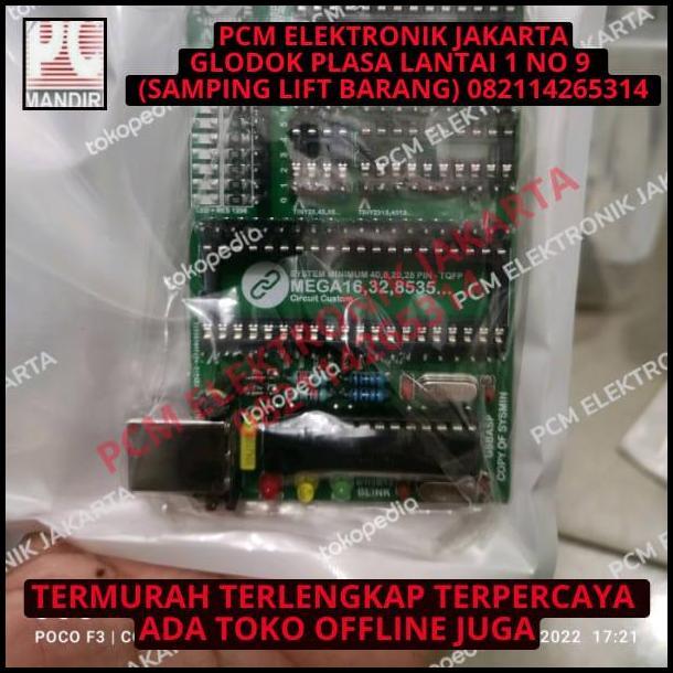 GRATIS ONGKIR MINIMUM SYSTEM ATMEGA16 ATMEGA32 ATMEGA8535+DOWNLOADER/PROGRAMER IC 