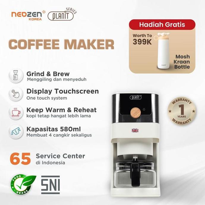 NEOZEN x PLANIT AUTOMATIC COFFEE MAKER - ALAT MESIN KOPI OTOMATIS - HOME COFFEE MACHINE - MESIN PEMB