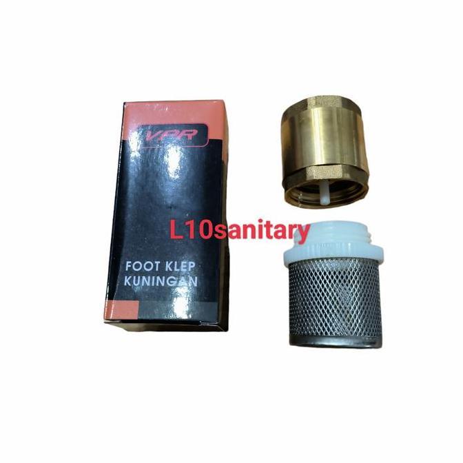 Teruss- Foot Klep / Tosen Klep Kuningan 1" Inch / Saringan Pipa Pompa Air