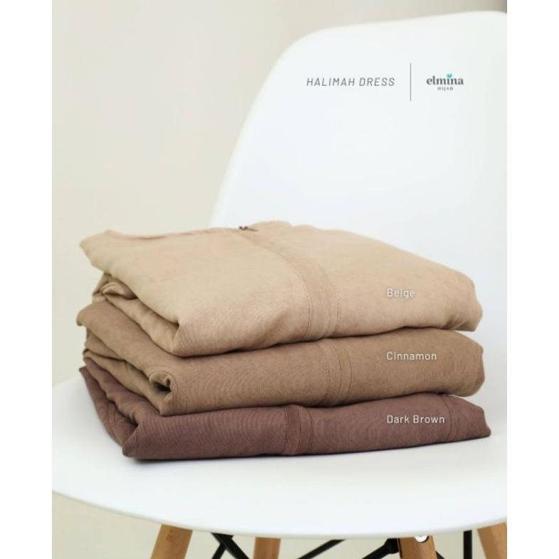 Halimah Dress Gamis Corduroy Elmina Hijab S-XXL