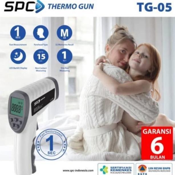SPC Thermogun TG-05 Termometer Inframerah Akurat Jarak Tembak 15cm LED Backlit Baterai Termometer Su
