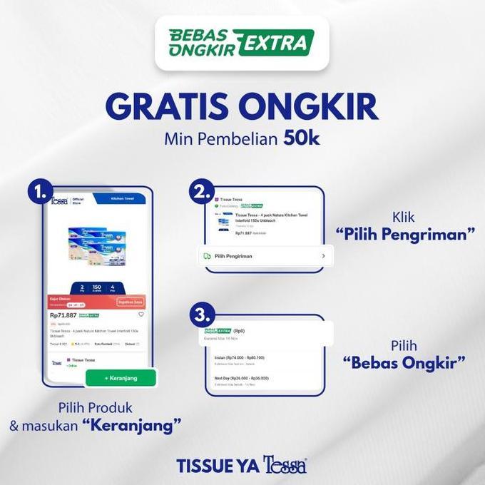 Clxs- Tessa Multi Facial Tissue 260 Sheet - Tisu Wajah