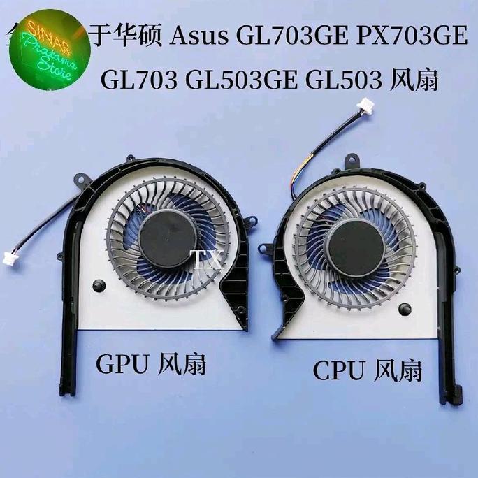 Fan Kipas Laptop Asus Strix Gl503 Gl503 G Gl503Ge Px703Ge Gl703Ge Gl703 Cpu Gpu | Promo