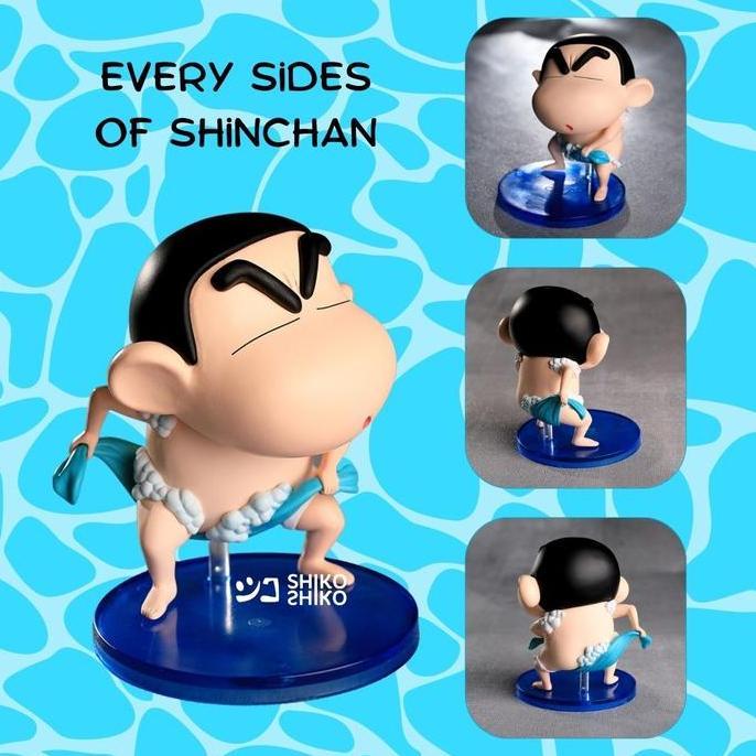 Fgrsc Figure Crayon Shinchan Take A Bath Action Figur Mandi Pahlawan Bertopeng  Buddha Belalai Gajah