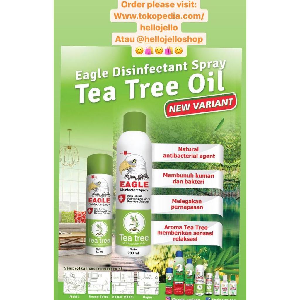 Kurin- Eagle Disinfectant Spray Eucalyptus Tea Tree Oil 50Ml Original Caplang