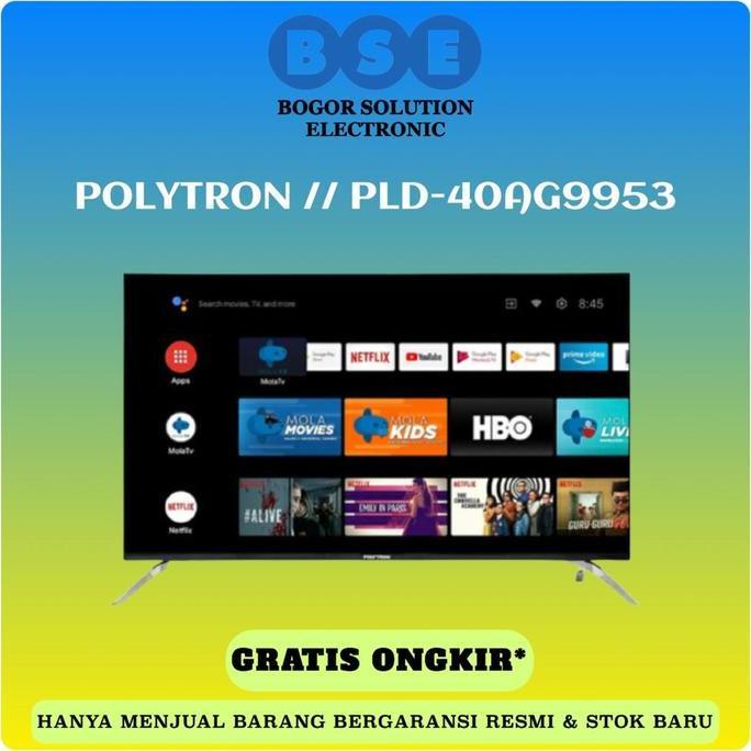 Sale Tv Android Polytron 40 Inch Pld-40Ag9953 Smart Tv Android 40 Polytron