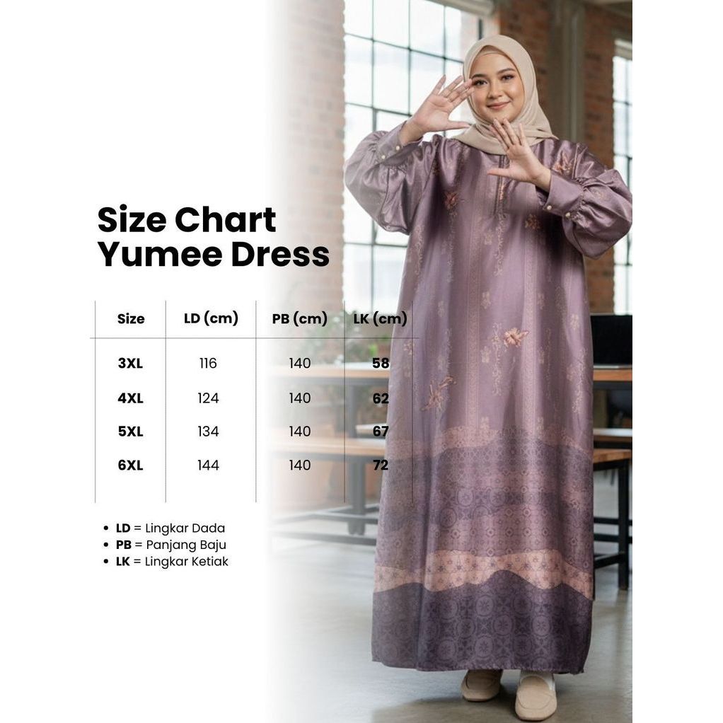 Gamis Silk Jumbo Premium Mewah LD 110 120 130 140