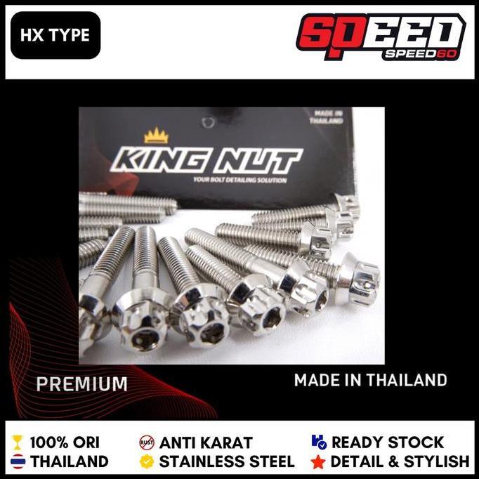 Promo Baut Segitiga Atas RX King Baut Probolt Stainless King Nut Thailand Diskon