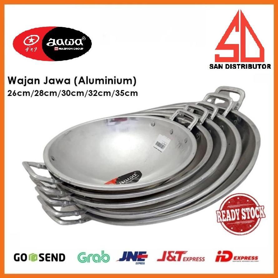 FREE ONGKIR WAJAN JAWA MASPION KUALI PENGGORENGAN ALUMUNIUM (26CM, 28CM , 30CM , 32CM , 35CM , 38CM 