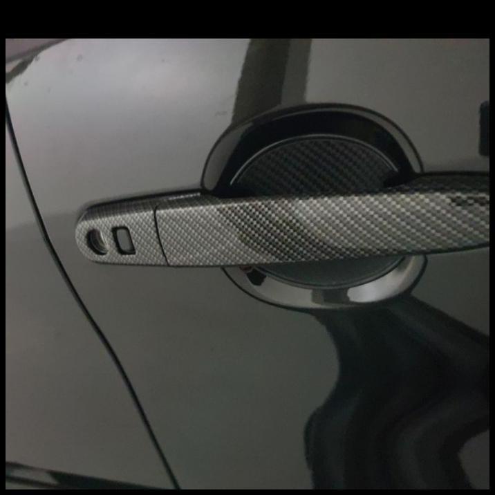 HOT DEAL PELINDUNG GAGANG PINTU MOBIL CALYA SIGRA CARBON ORIGINAL 