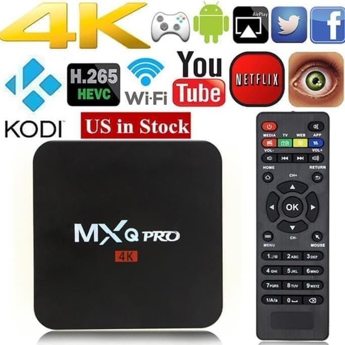 BESTPROMO Android TV BOX MXQ-Pro 4K Smart TV Box Media Player fleco
