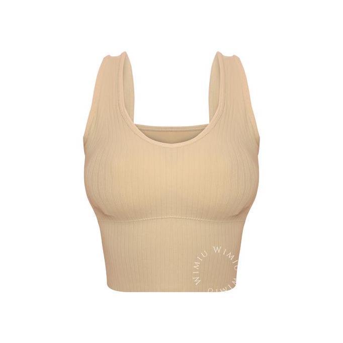 Fitto- Wimiu Tanktop Tank Top Crop Top Sport Bra Bh Sport Bh Wanita Singlet Busa 100048