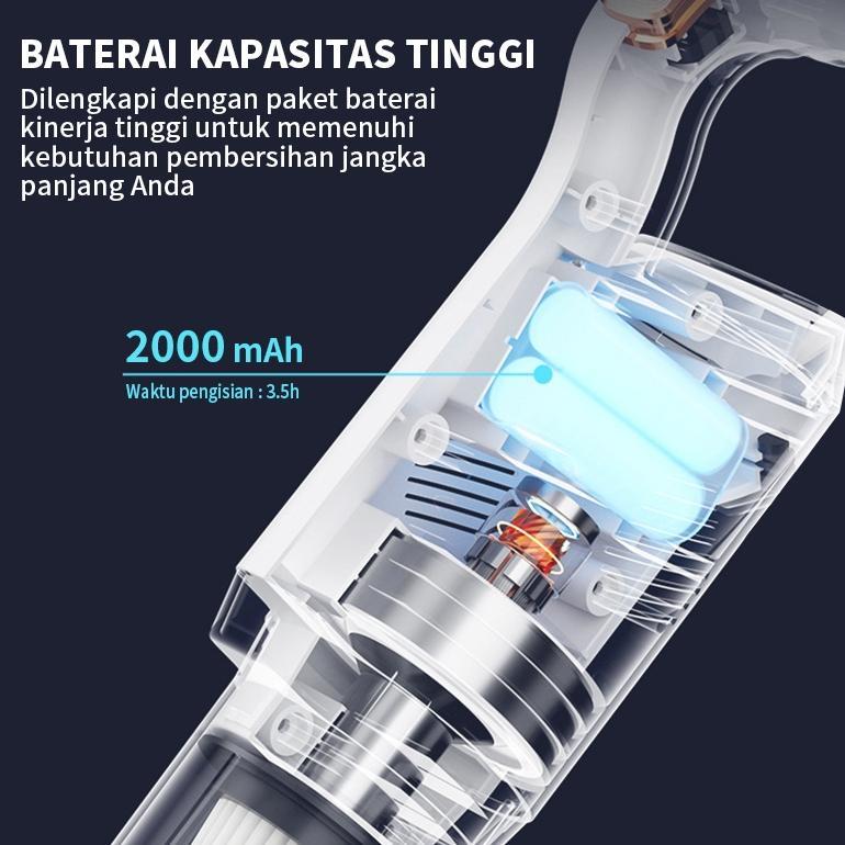 HOT DEALS GM Bear Vacuum Cleaner Wireless 2034 - Penyedot Debu Kasur Karpet Vacum Cleaner