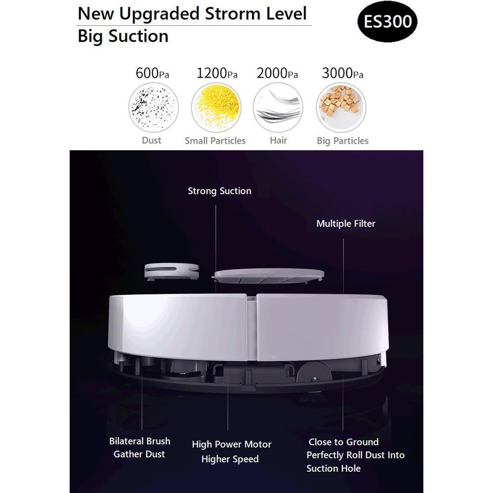 CUCI GUDANG Robot Vacuum Cleaner ES300 Penyapu Robot Multifungsi Upgraded Murah Readystock