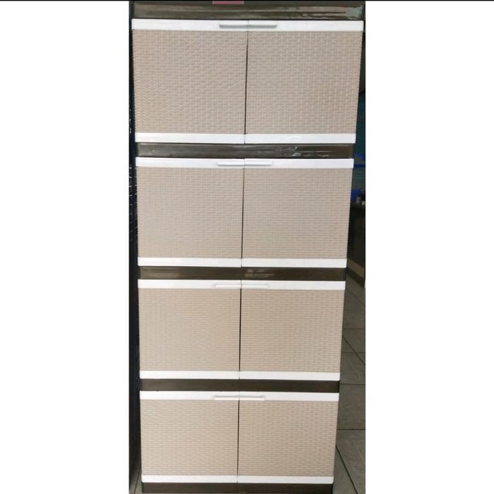 Lemari Plastik Besar 4susun/Lemari Baju Plastik Besar 4susun