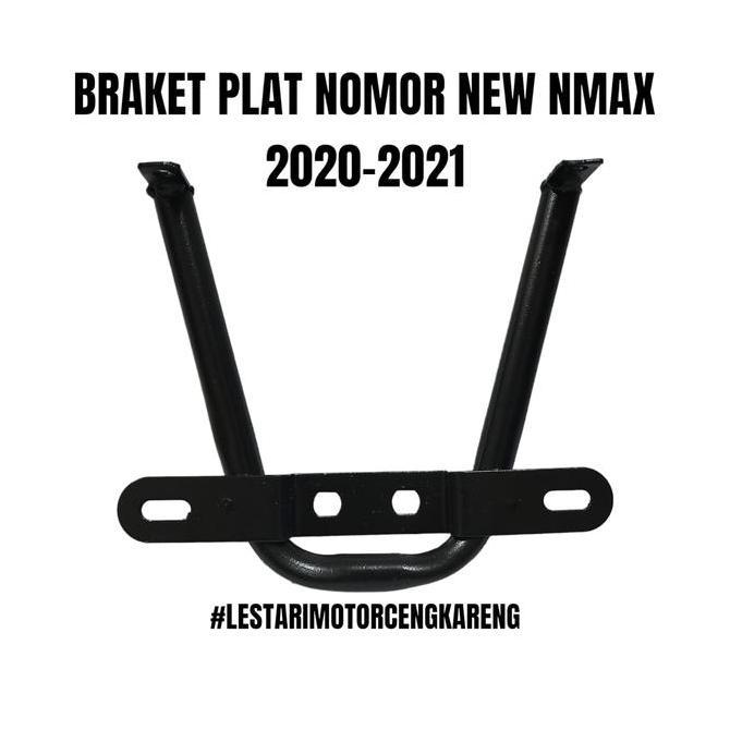 BRAKET DUDUKAN PLAT NOMOR KUMIS ALL NEW NMAX 2020 - 2022 BESI