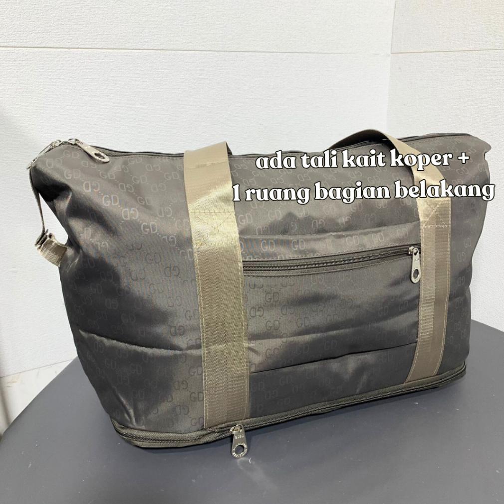 HOT [JUMBO TINGKAT ] Tas Pakaian Import Fashion Bahan TEBAL Bisa Diperbesar Tas Travelling Tas Pakai