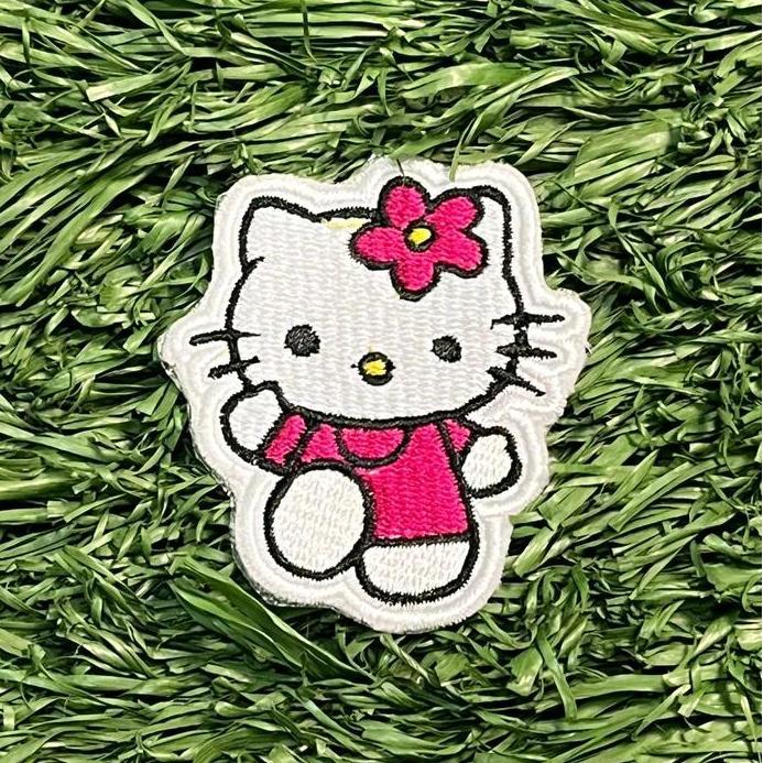 bordir iron pacth gambar kucing lucu cukup disetrika