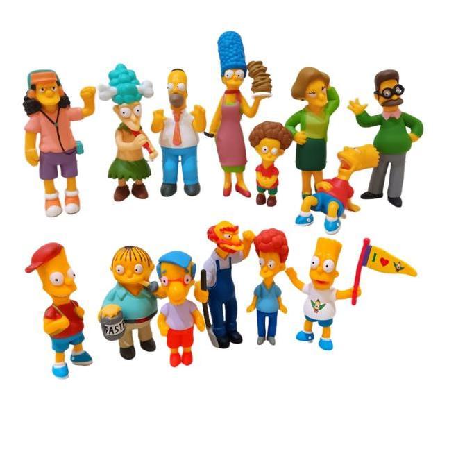Figure The Simpsons Set isi 14 pcs - Homer Simpson Marge Bart