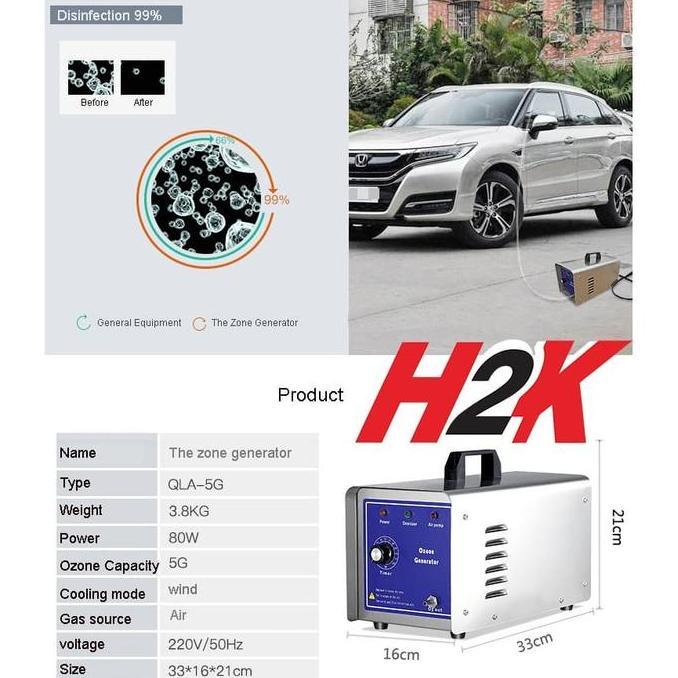 Ozone Generator Sterilizer O3 - Ozonizer - Machine 5 gram/h