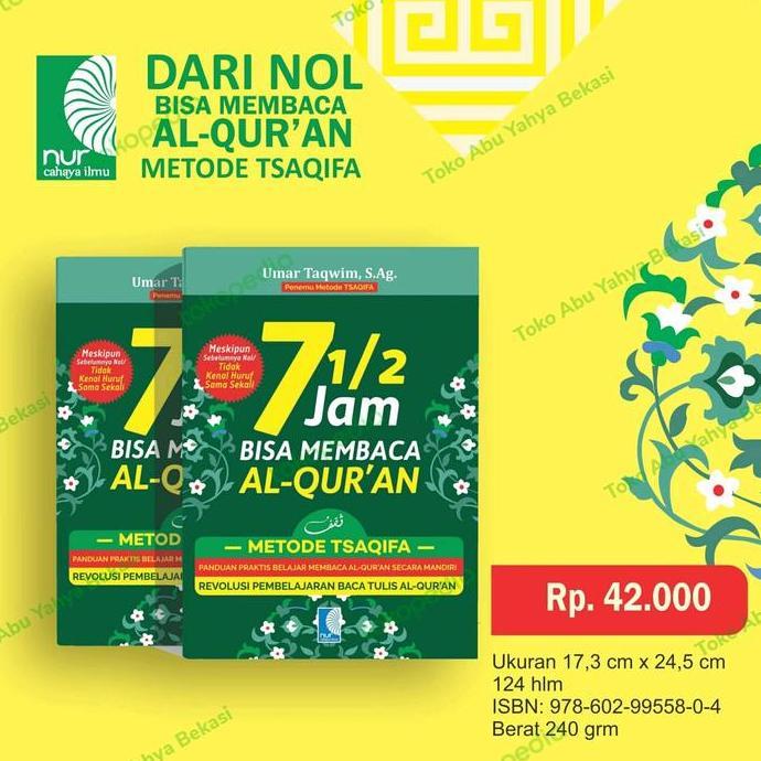 BUKU 7 JAM BISA MEMBACA AL-QURAN -Metode Tsaqifa
