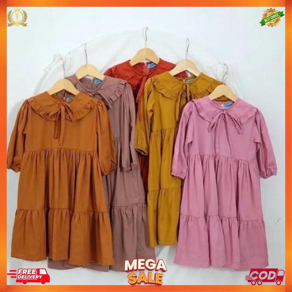 Midi Dress Muslim Anak 1-15 Tahun [L7]