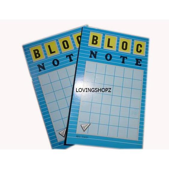 Bloc Note kecil Bergaris, Buku Catatan Kecil - per 3 pcs