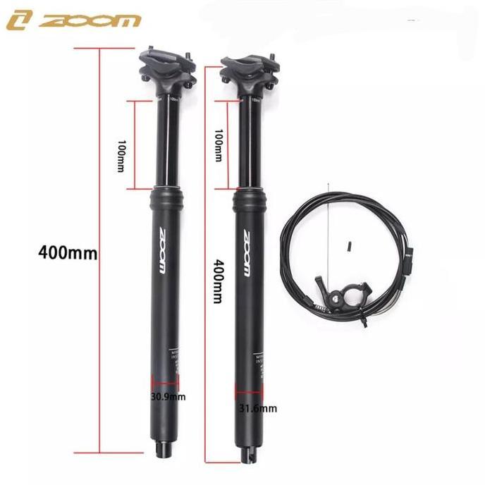 Zoom Dropper Seatpost 30.9 mm Internal cable Seatpost Sepeda