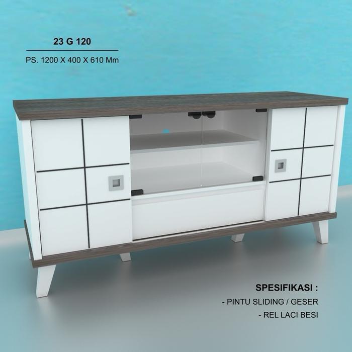 Meja tv / buffet tv minimalis Pintu sliding 23 G 120 Furniture
