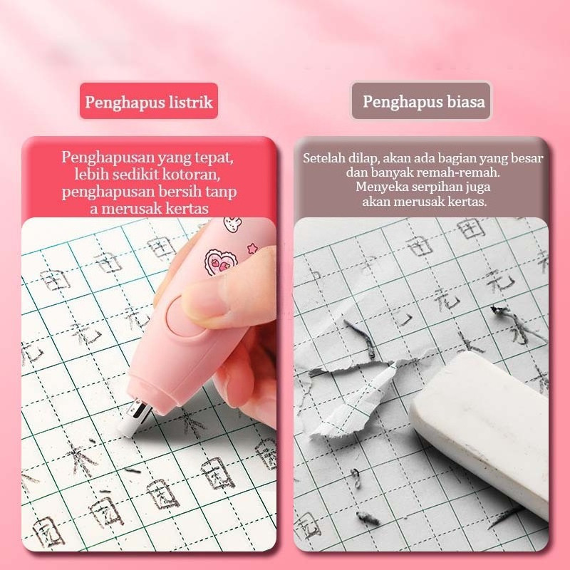 Penghapus Pensil Otomatis/Penghapus Pensil Elektrik/Penghapus Getar/Penghapus Listrik/Penghapus Pens