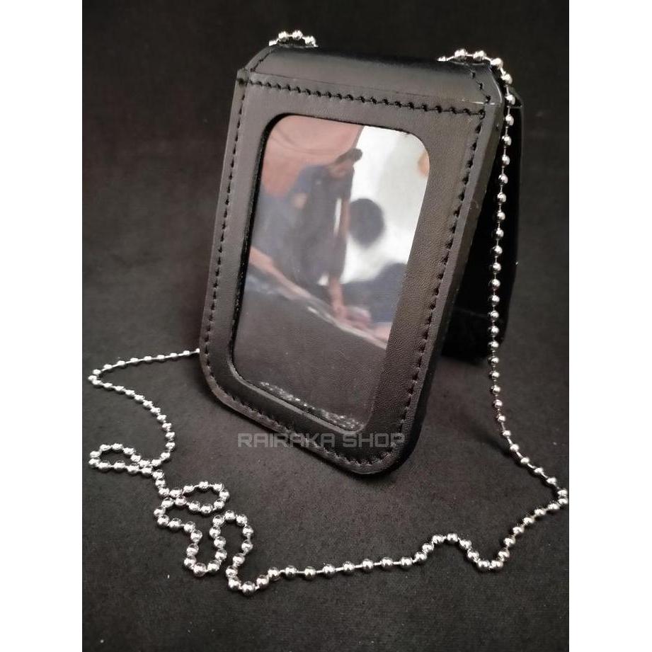 Ready Dompet Idcard holder kulit name tag PPNS