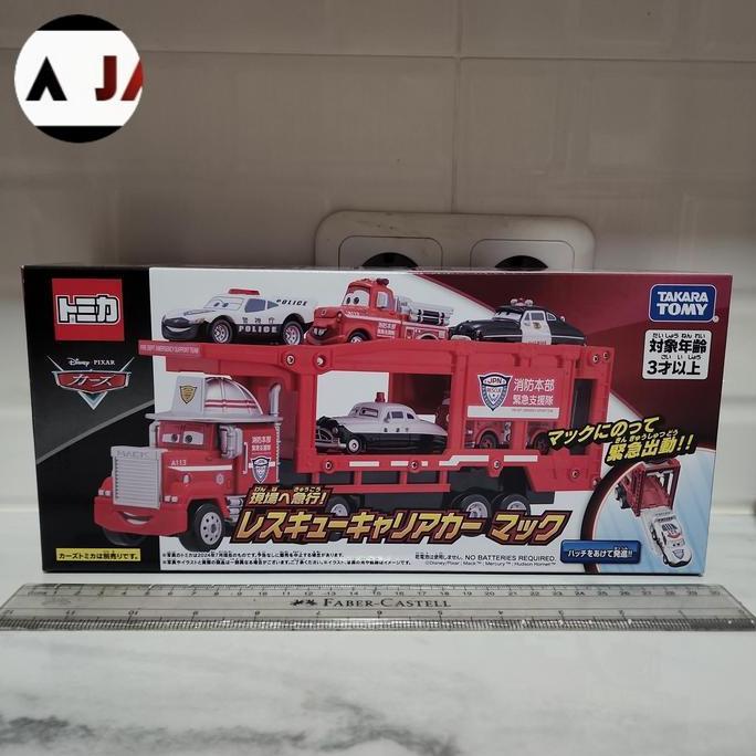 Ready Takara Tomy Tomica Disney Cars Tomica Express Rescue Carrier Car Mack Original