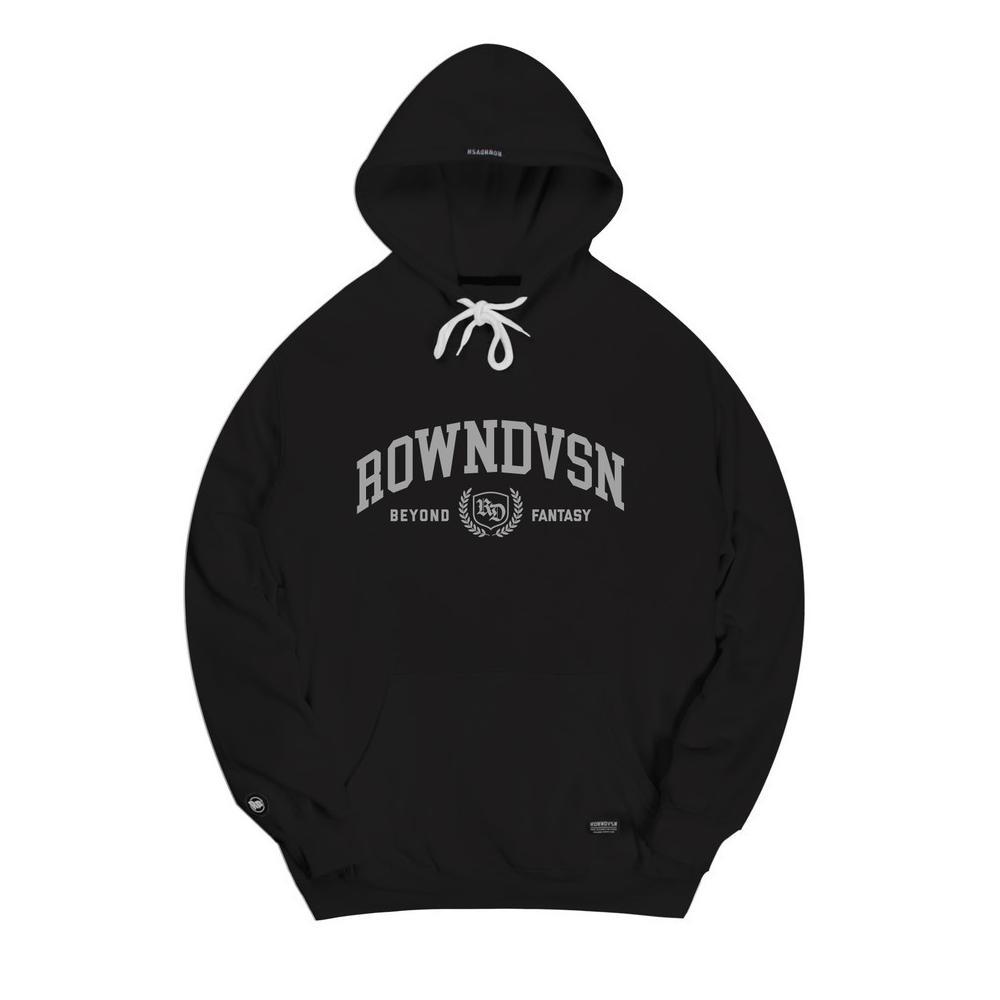 DISKON Rown Division Official Pullover Hoodie - Rowndvsn Hoodie Milestone Black