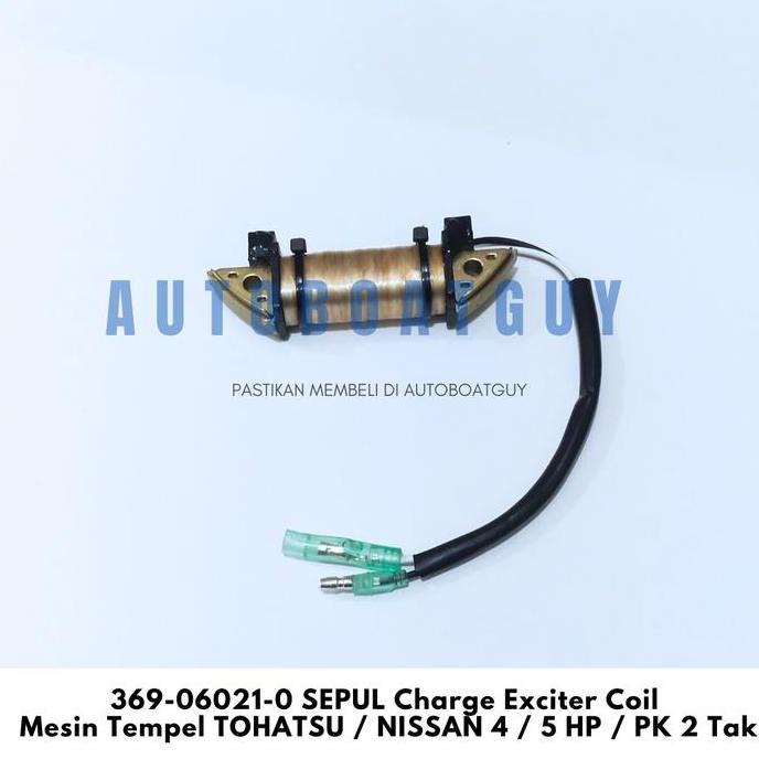 369-06021-0 SEPUL Charge Exciter Coil Mesin Tempel TOHATSU / NISSAN 4 / 5 HP / PK 2 Tak