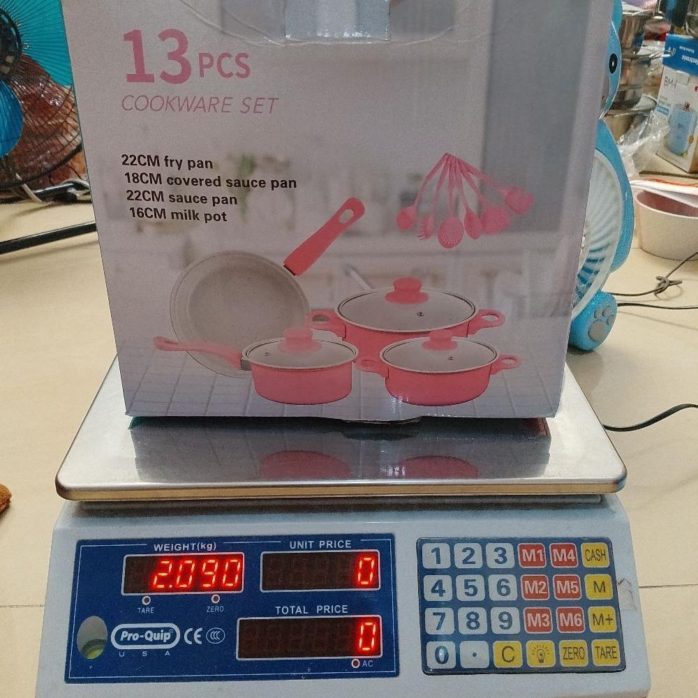 BEST SELLER PANCI SET 13PCS RIVERA TEFLON ANTI LENGKET, TUTUP KACA, COOKWARE SET (BMW)