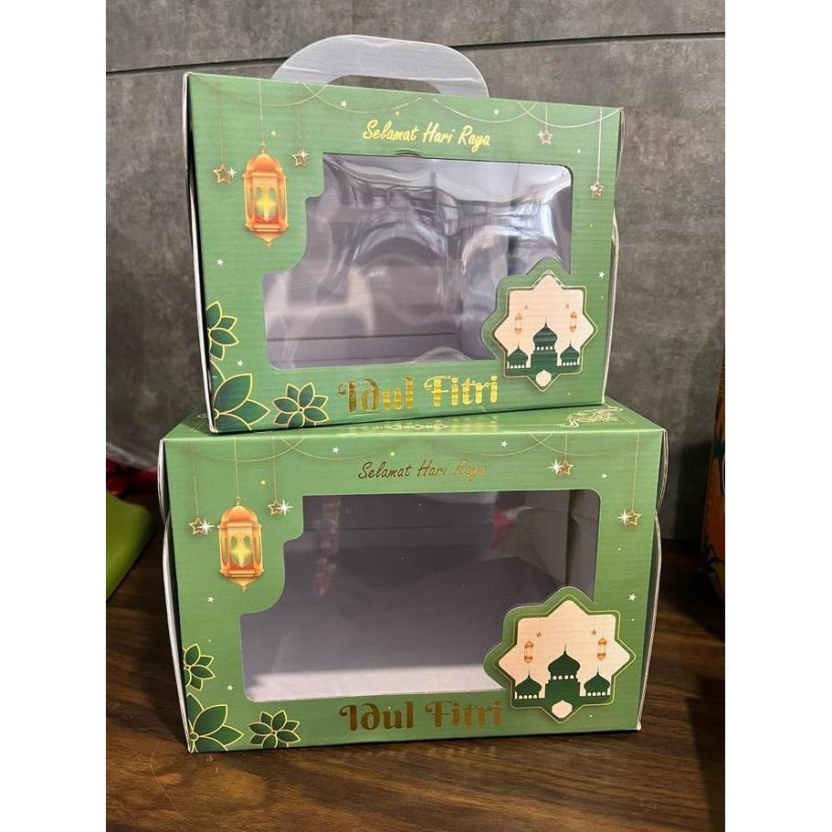 ((((()paling dicari] Box Lebaran Nicole Window 25x25x17.5cm Kotak Cake Idul Fitri Lebaran Box Hamper