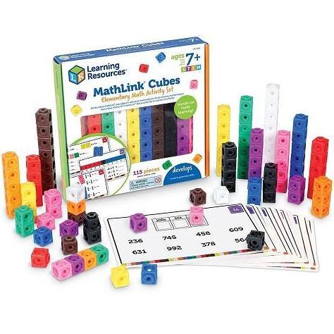 Learning Resources MathLink Cubes Elementary Math Activity Set