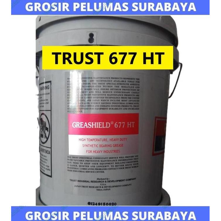 Promo Trust grease 677 HT Merah 16kg , hi temp , tahan panas 285'c , 80pon Diskon