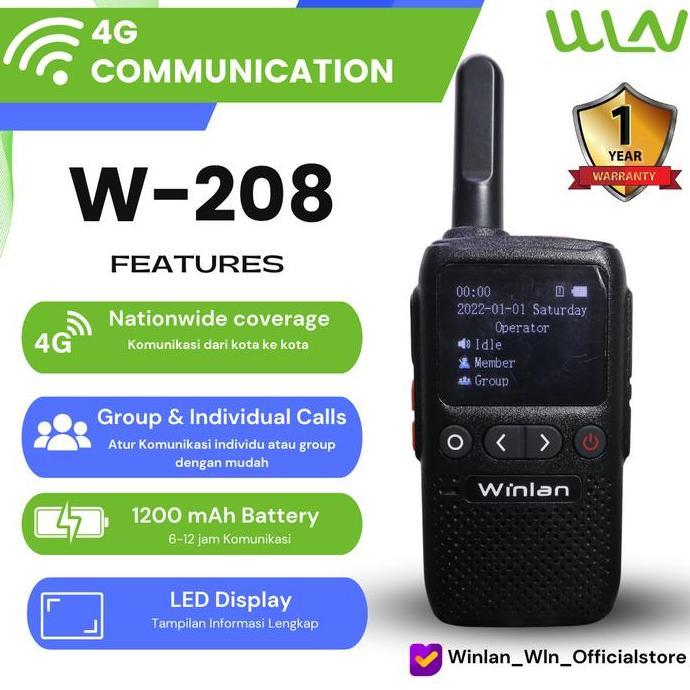 MURAH BERKUALITAS - HT WINLAN WLN W-208  / HT POC SIM CARD / HT GSM 4G