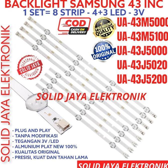 HARGA PABRIK - BACKLIGHT TV LED FOR SAMSUNG 43 INC UA 43M5100 43J5000 43M5000 43J5020 43J5200 LAMPU 