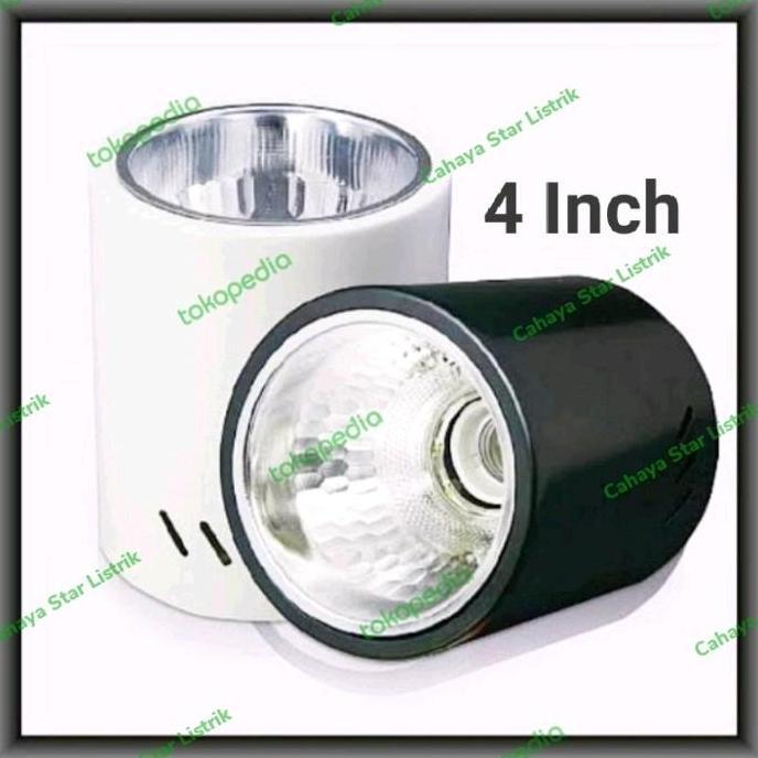 Kap Lampu Downlight Outbow Bulat / Lampu Plafon Tempel Dinding 4INCH