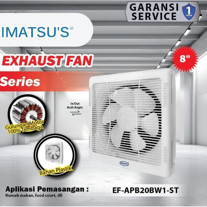 TERBARU - Wall Exhaust/Hexos/Heksos Fan Dinding 8" Exhaust Fan Dinding 8 Inch
