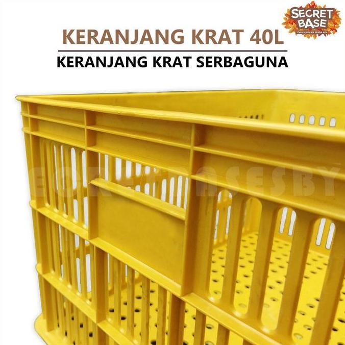 KRAT 40 LITER - Krat Piring Buah / Keranjang Pakaian / Krat Serbaguna