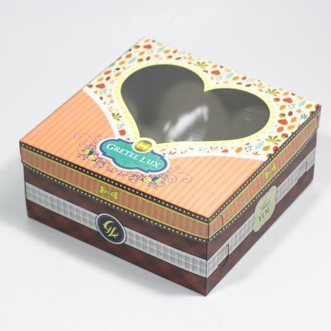 Dus Kue/Box Kue/Kotak Kue Ulang Tahun Tutup Kaca ukuran 20 x 20 x 10